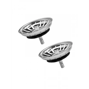 2 Adet Paslanmaz Çelik Lavabo Süzgeci, 8 cm Boyutunda