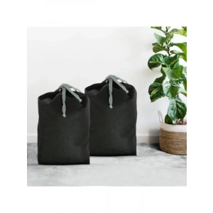 2 Adet Siyah Çamaşır Torbası - Seyahat ve Saklama İçin