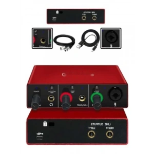 2 Giriş 2 Çıkış USB Stüdyo Ses Kartı