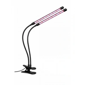 2 Kollu LED Bitki Yetiştirme Lambası - USB Bağlantılı ve Zamanlayıcı