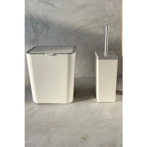 2li Banyo Seti, Yumuşak Bej Renk, Fonksiyonel ve Şık