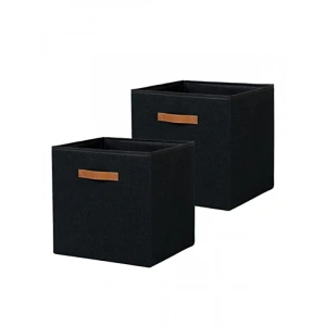2li Jüt Kutu Seti, Siyah, 33 x 30 x 33 cm