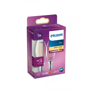 2li Paket 40W Led Mum Ampul, 2700K Beyaz Işık, E14 Duy ile Ekonomik Çözüm