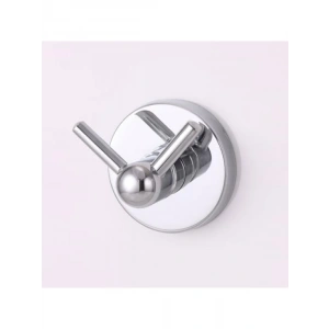 2li Paslanmaz Metal Duvar Askılığı, KROM, Gümüş Renk