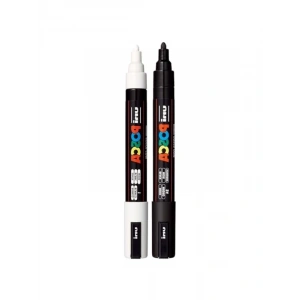 2li Set 1.8-2.5 mm Keçe Uçlu Markör Kalem, Uni Markör