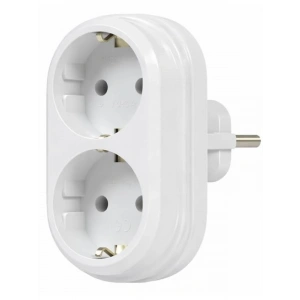 2li Topraklı İkili Duvar Tipi Priz Çoklayıcı Fiş