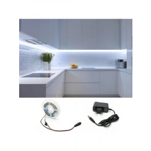 2 Metre Beyaz Şerit LED Işık, Çalıştır Hazır Set, Adaptör Dahil
