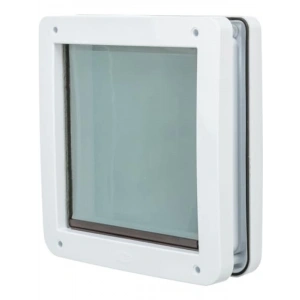 2 Yollu Beyaz Köpek Kapısı, 22.5x29.5 cm