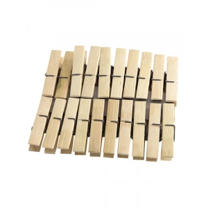 20 Adet Doğal Ahşap Çamaşır Mandalı, 6 cm Uzunluk