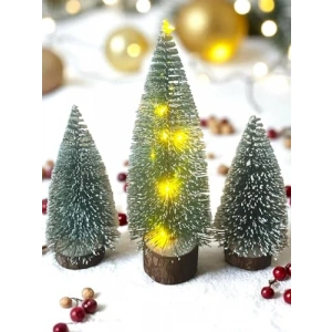 20 Cm Kendinden Gün Işıklı + 15 Cm Yılbaşı Çam Ağacı Seti