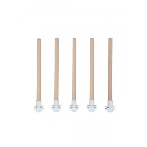 20 cm Uzunlukta 5 Adet Pürüzsüz Ahşap Kuş Tüneği