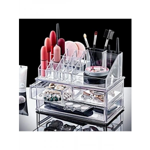 20 Gözlü Akrilik Makyaj Organizeri - Üç Çekmeceli