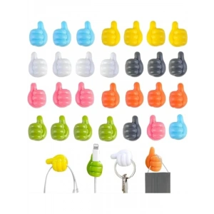 20li Sevimli Başparmak Tasarımlı Kendinden Yapışkanlı Kanca Seti