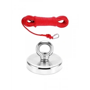 20 Metre Halat ile Neodyum Pot Mıknatıs Seti - Magnet Fishing