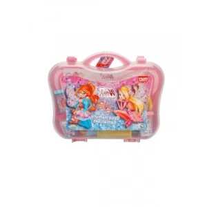 20 Parça Oyun Hamuru Seti, Çantalı - Açık Pembe