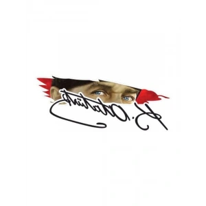 20 x 8.5 cm Boyutunda Türk Bayrağı Sticker, Atatürk İmzası