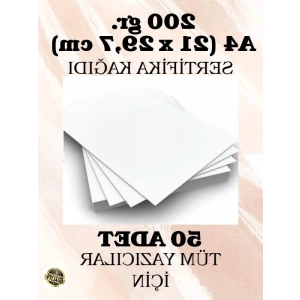 200 gr A4 Sertifika Kağıdı, 50 Adet