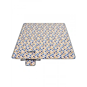 200 x 200 cm Boyutlarında Su Geçirmez Piknik Örtüsü, Katlanabilir ve Taşınabilir