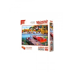 2000 Parça Balıklı Göl Manzarası Puzzle