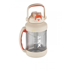 2000ml Kapasiteli Boyun Askılı Tritan Su Matarası - Beyaz