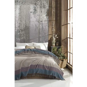 200x250 cm Doğal Pamuk Peştamal Pike, Çok Amaçlı Kullanım