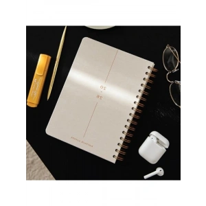 2026 A5 Spiralli Haftalık Ajanda - Krem Renk