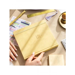 2026 Dikey Haftalık Ajanda 12 Aylık - Sarı