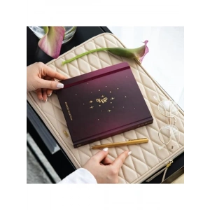 2026 Dikey Haftalık Ajanda - Bordo