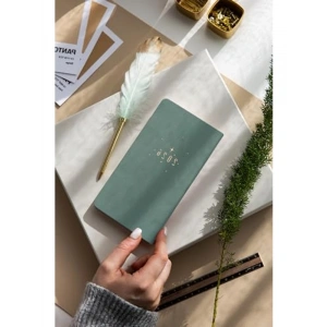 2026 Haftalık Cep Ajandası 12 Aylık - Yeşil