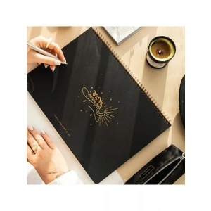 2026 Spiralli Masaüstü Planlayıcı - 24x34 cm, Siyah