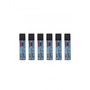 2.0mm 2B Kalem Ucu, 6 Adetli Siyah Set