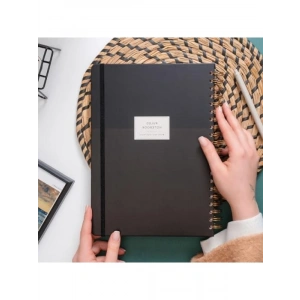 20x28 cm Spiralli Sert Kapak Lastikli Not Defteri