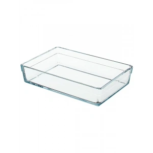 20x29 cm Şeffaf Borcam Tepsi - 2.5 Litre Kapasite