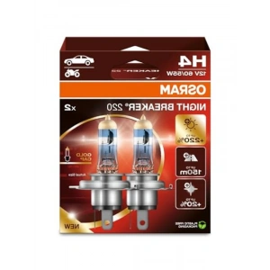 220 Ampul, 12V H4 Gece Braker Ampul, 2li Paket