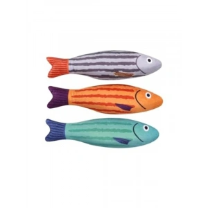 22x6.5 cm Peluş Kedi Oyuncağı Bonito Balık Figürlü
