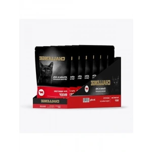24 Adet 85 Gr Sığır Etli Yaş Kedi Maması