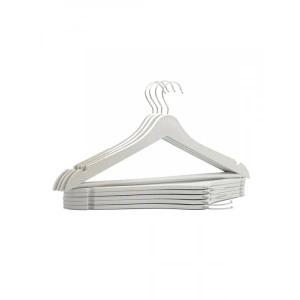 24 Adet Ahşap Görünümlü Plastik Kıyafet Askısı