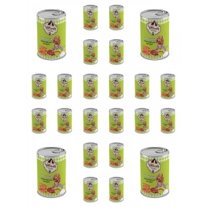 24 Adet Yavru Kuzu Etli Köpek Konserve Maması, 415 Gr Paket