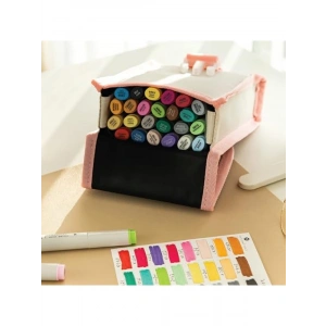 24lü Alkol Bazlı Kalem Seti, Çift Uçlu, Hızlı Kuruma