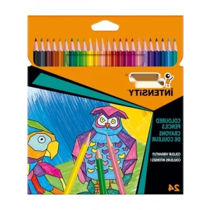 24lü Üçgen Kuru Boya Kalemi Seti - Ergonomik Tasarım