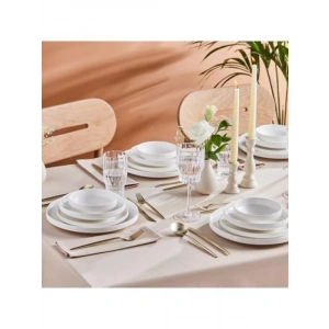 24 Parça 6 Kişilik Beyaz Yemek Takımı