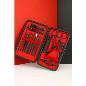 24 Parça Seyahat Tipi Manikür ve Pedikür Seti - Paslanmaz Çelik Aletler