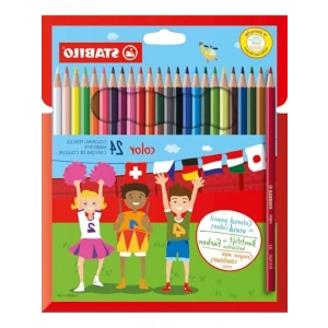 24 Renkli Kuru Boya Kalemi Seti (4 Neon Renk Dahil)