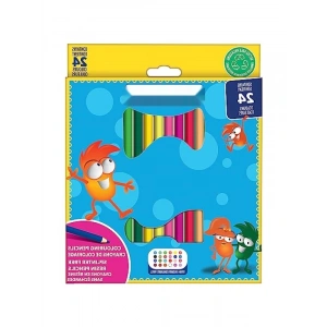 24 Renkli Önceden Kesilmiş Çocuk Boya Kalemi Seti