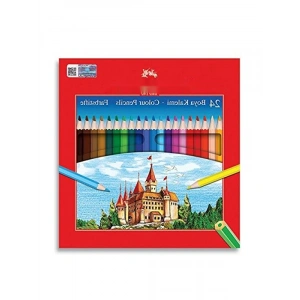 24 Renkli Yüksek Kaliteli Boya Kalemi Seti