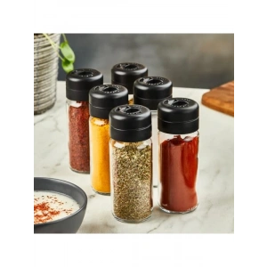 245 ML Döner Kapaklı Cam Baharatlık Takımı, 6 Adet