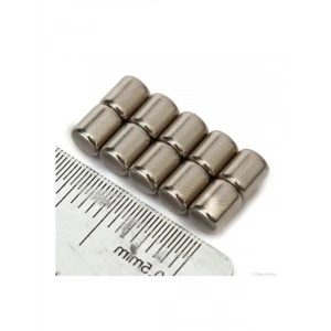 25 Adet 5mm x 5mm Güçlü Neodyum Mıknatıs, Silindir Şekil