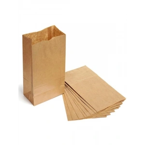 25 Adet Naturel Poşet Kese Kağıdı, 12x20 cm Boyutunda