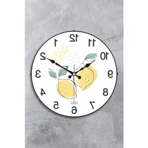 25 cm Sessiz Mekanizma ile Plastik Cam Duvar Saati