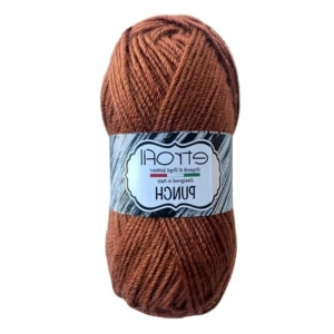 25 gr Kahverengi El Örgü İpliği, Etrofil Punch